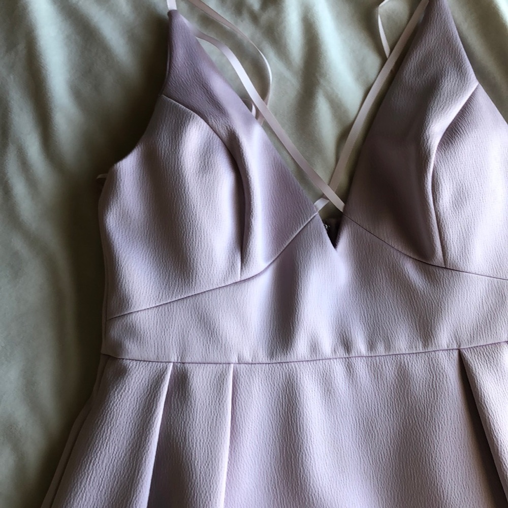 Topshop Lavender dress with strapped detailing